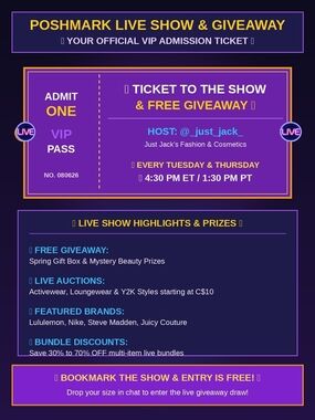🚨 LIVE SHOW ALERT | Tuesday & Thursday @ 4:30 PM ET 🛍️